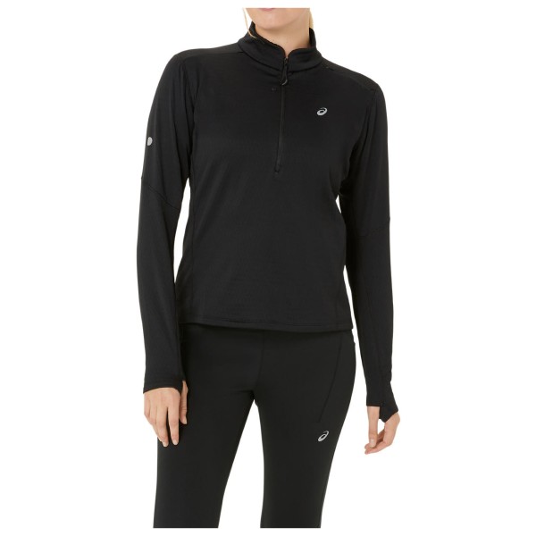 ASICS  Women's Road Winter 1/2 Zip Mid Layer - Hardloopshirt, zwart