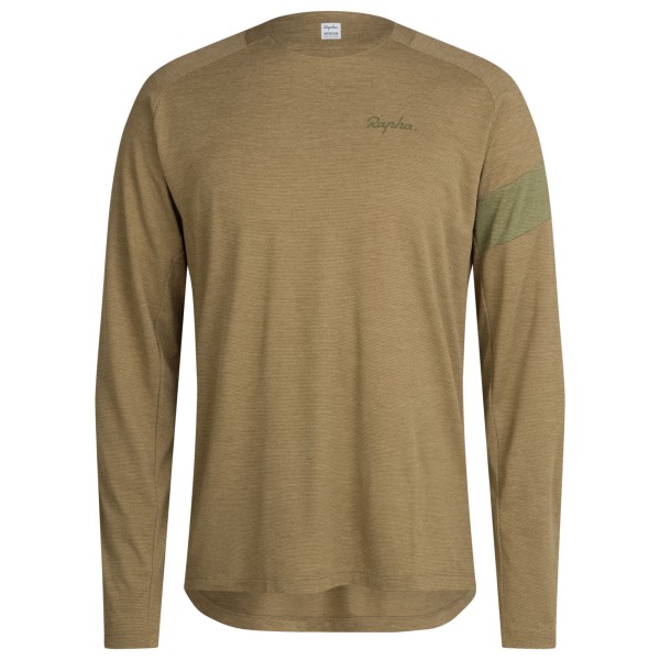 Rapha  Trail Long Sleeve Technical T-Shirt - Fietsshirt, beige