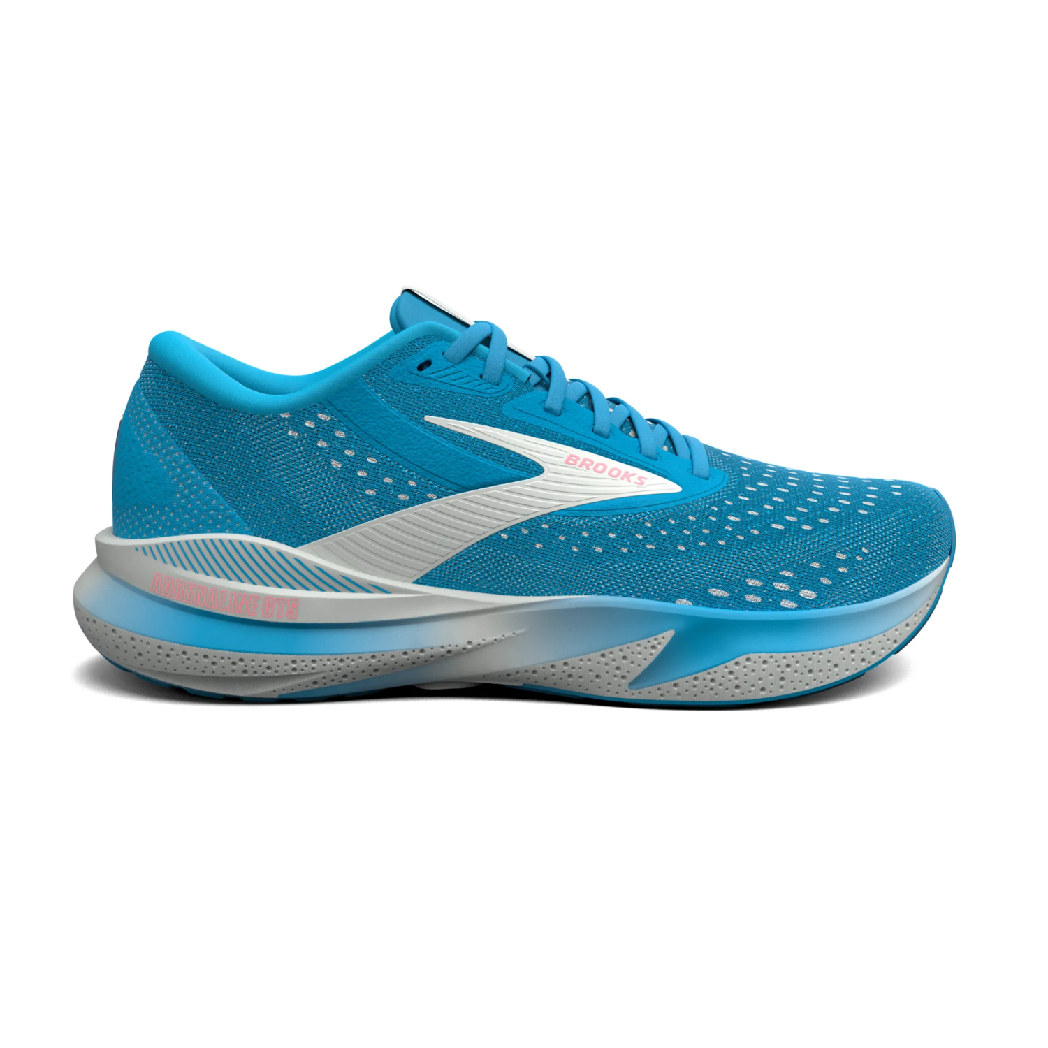 Brooks Adrenaline GTS 24 hardloopschoenen bonnie blue/grey/pink dames