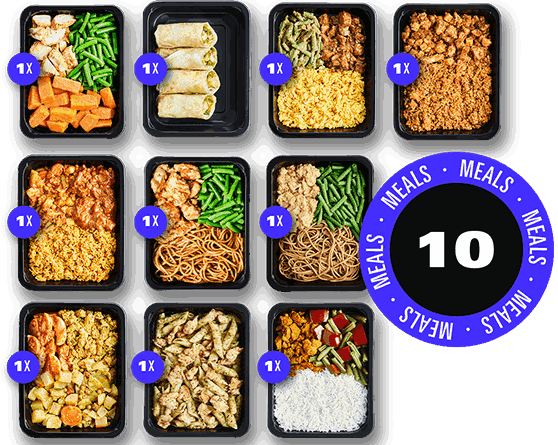 Prep The Food Prep Meals | 10 maaltijden pakket kip diepvries