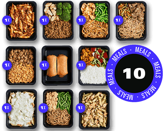 Prep The Food Prep Meals | 10 maaltijden pakket high protein mix diepvries