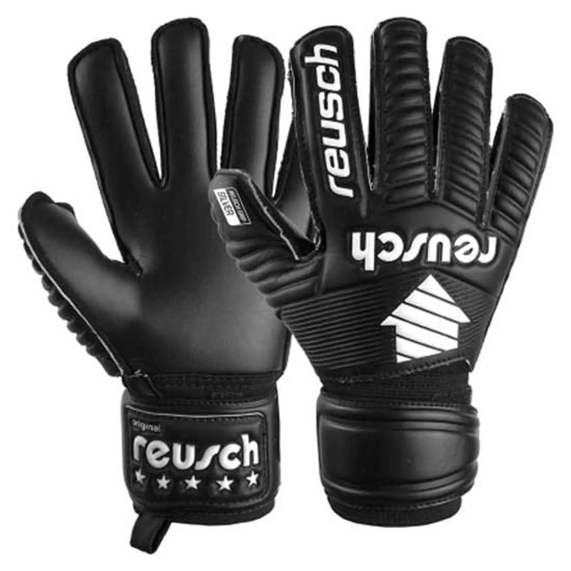 Reusch Legacy Arrow Silver Junior Zwart - Keepershandschoenen - Maat 4