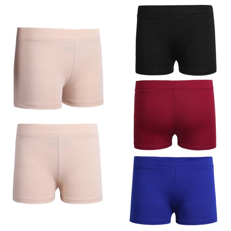 IEFiEL 2 Kinderen Meisjes Jongens-Cut Laagbouw Ondergoed Sport Ballet Dans Training Oefen Shorts Actieve kleding Danskleding 5-6 Years zwart