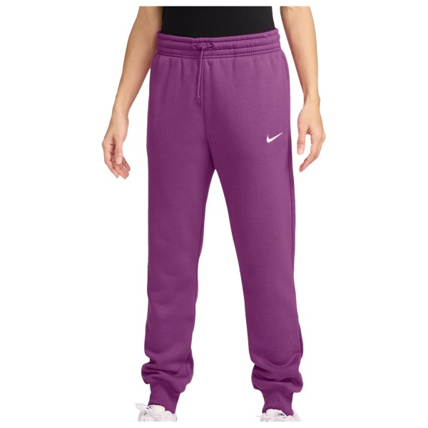 Nike  Women's Phoenix Fleece Mid-Rise Pant - Trainingsbroek, purper