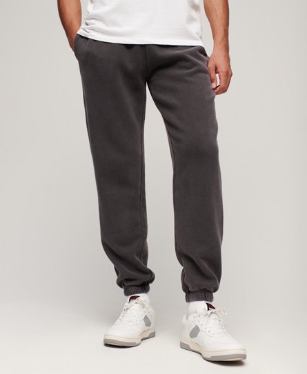 Superdry Mannen Vintage Mark Joggingbroek Zwart