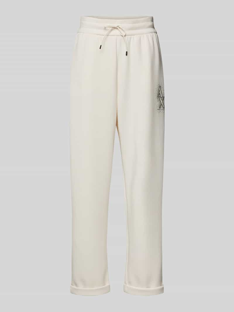 Armani Exchange Sweatpants met labeldetail