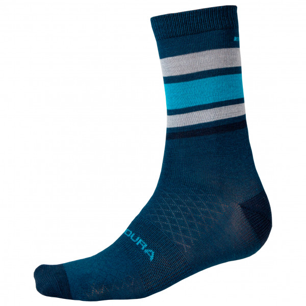 Endura  BaaBaa Merino Stripe Socken - Fietssokken, blauw