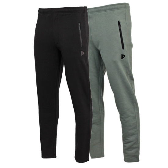 Donnay Donnay Heren - 2-Pack - Joggingbroek rechte pijp Sky - Zwart & Jungle Green