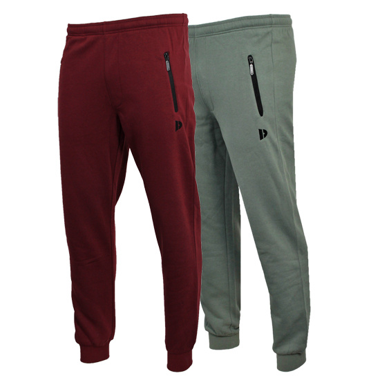 Donnay Donnay Heren - 2-Pack - Joggingbroek Jack - Burgundy & Jungle Green