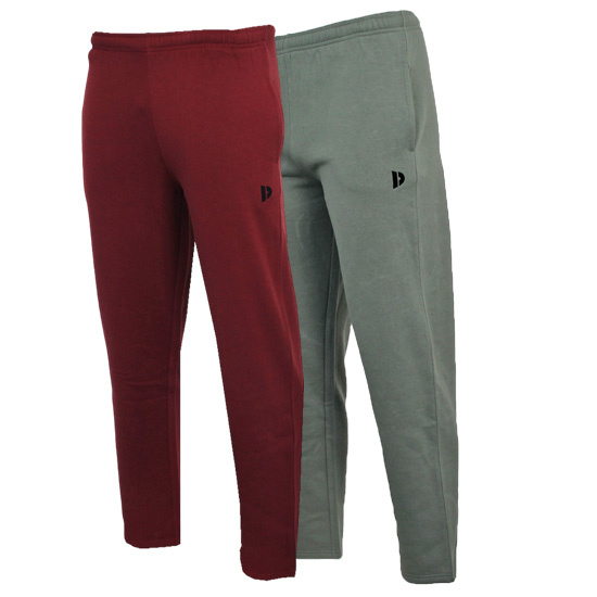 Donnay Donnay Heren - 2-Pack - Joggingbroek Wess - Burgundy & Jungle Green