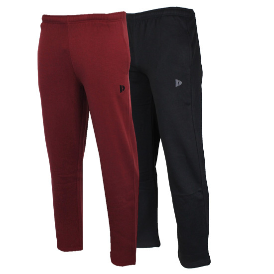 Donnay Donnay Heren - 2-Pack - Joggingbroek Wess - Burgundy & Zwart