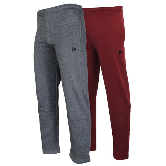 Donnay Donnay Heren - 2-Pack - Joggingbroek Wess - Donkergrijs & Burgundy