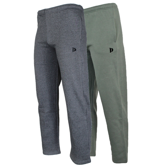 Donnay Donnay Heren - 2-Pack - Joggingbroek Wess - Donkergrijs & Jungle Green