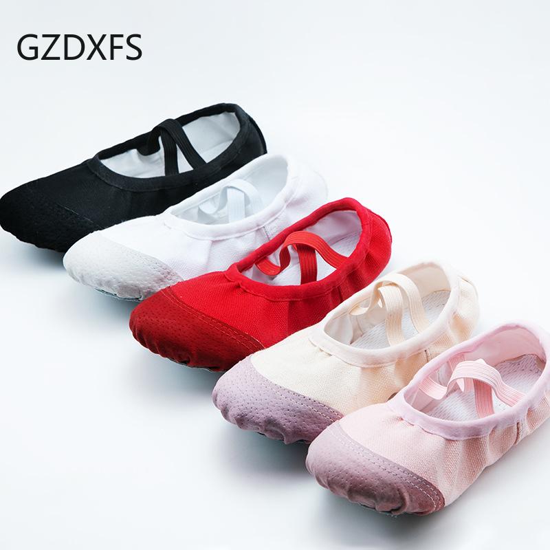 GZDXFS DX - Dansschoenen zonder veters voor meisjes, peuters met zachte zolen en dansend meisjesballet 34 wit