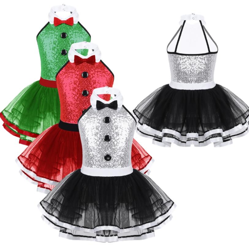 WinYing Kids Meisjes Pailletten Maillots Gymnastiek Professionele Ballet Tutu Jurk Moderne Lyrische Dansen Kostuum Meisjes Ballerina Dans Slijtage 3-4 Years wit