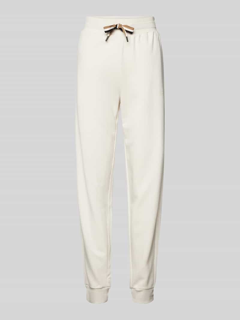 Boss Relaxed fit sweatpants met tunnelkoord, model 'STRIPE'