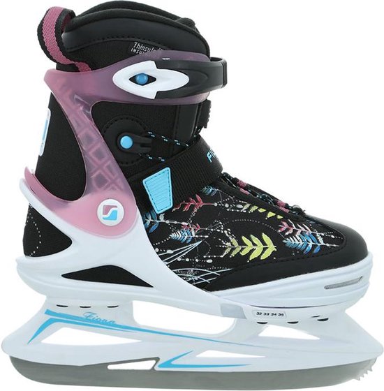 STUF Luna Girl Schaatsen  verstelbaar 35-38 Black-Pink-Purple-White