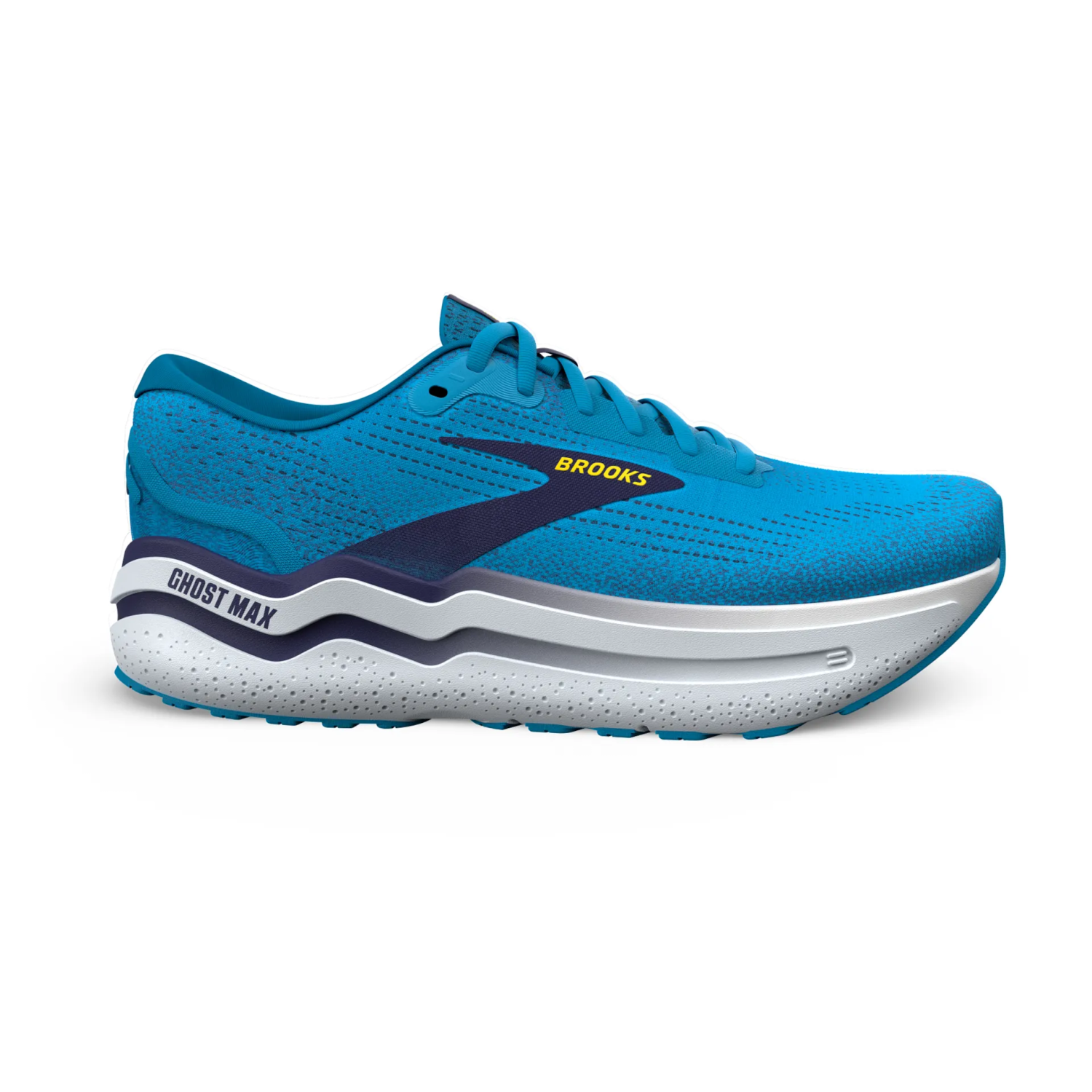 Brooks Ghost Max 2 hardloopschoenen bonnie blue/blue ribbon/yellow heren