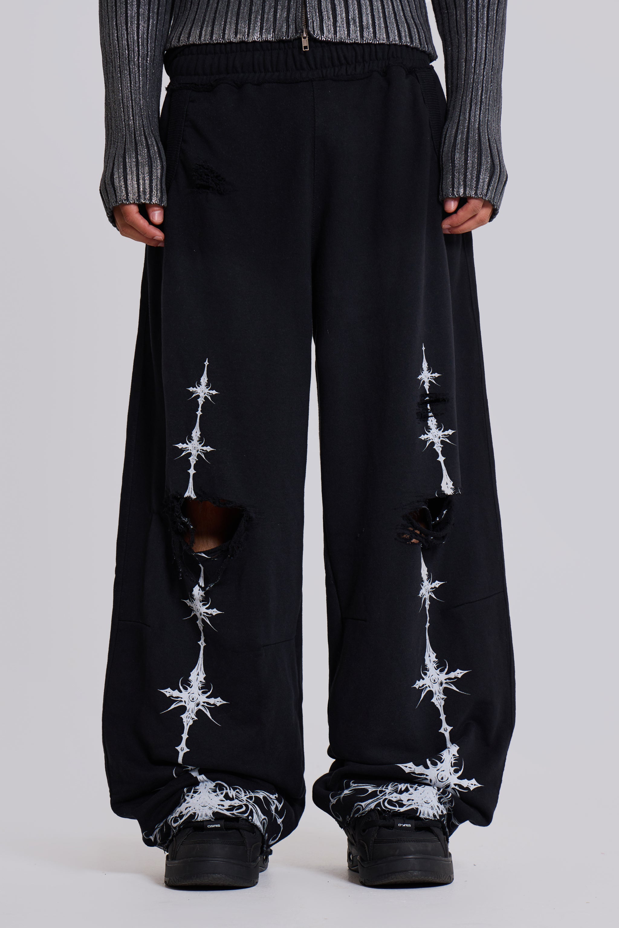 Jaded Man Ines Distressed Baggy Monster Joggers