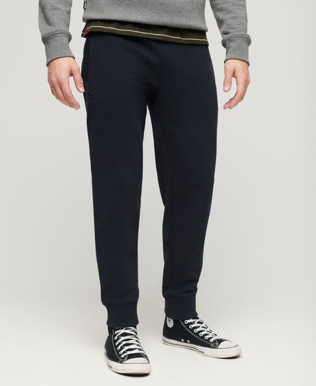 Superdry Mannen Essential Joggingbroek met Logo Blauw