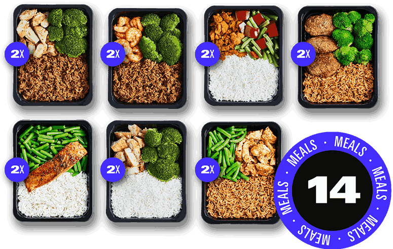 Prep The Food Verse kant en klare fitness maaltijden - Pakket afvallen - Rijst only