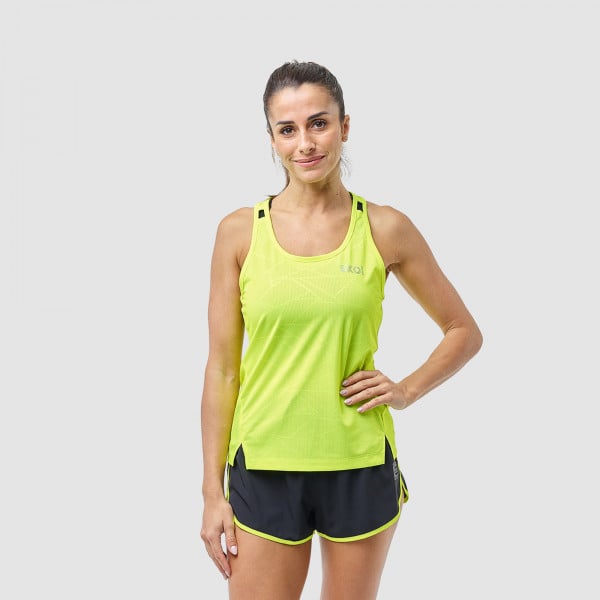 Ekoï Singlet EKOI RUN Fluo Geel