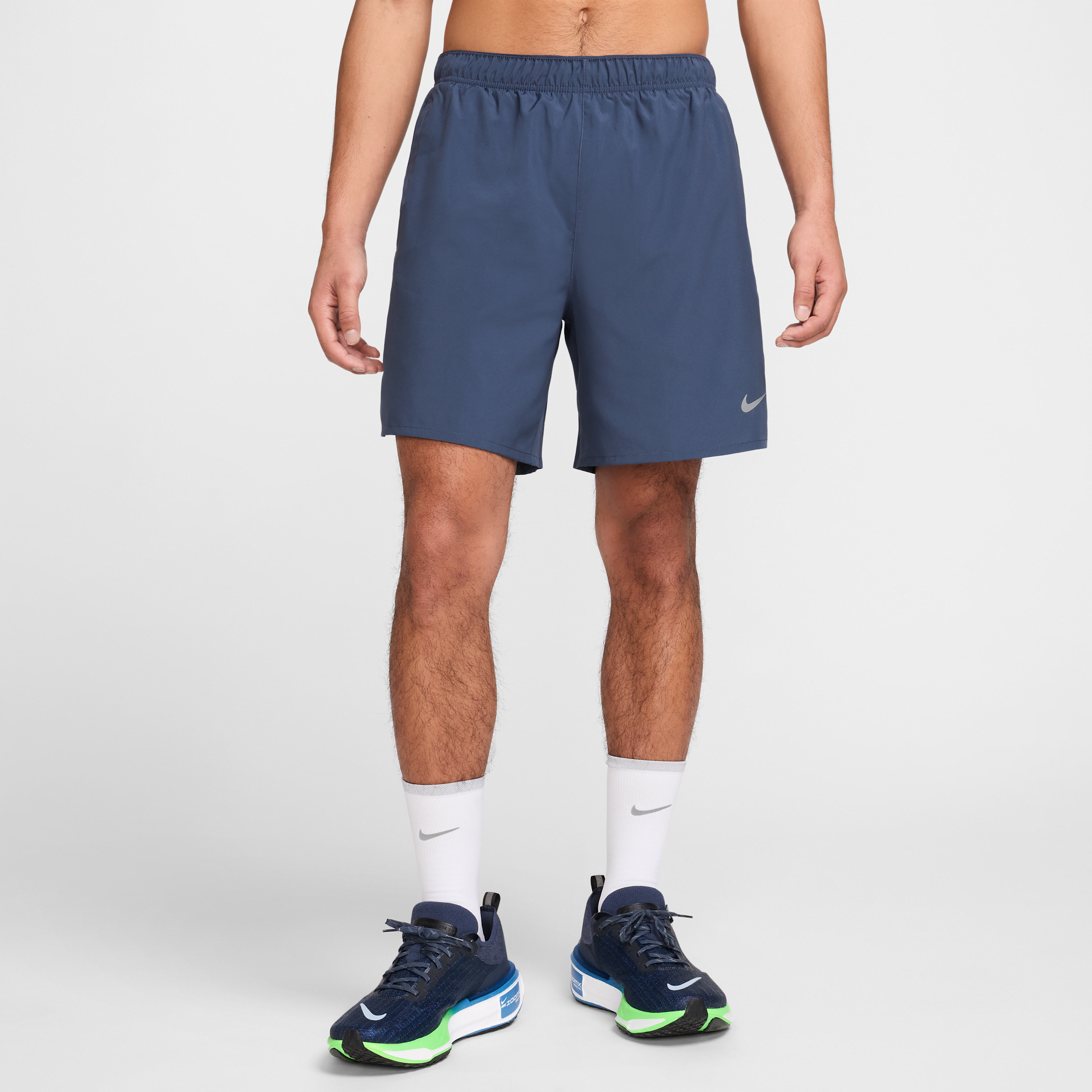 Nike Challenger Dri-FIT hardloopshorts met binnenbroek voor heren (18 cm) - Blauw