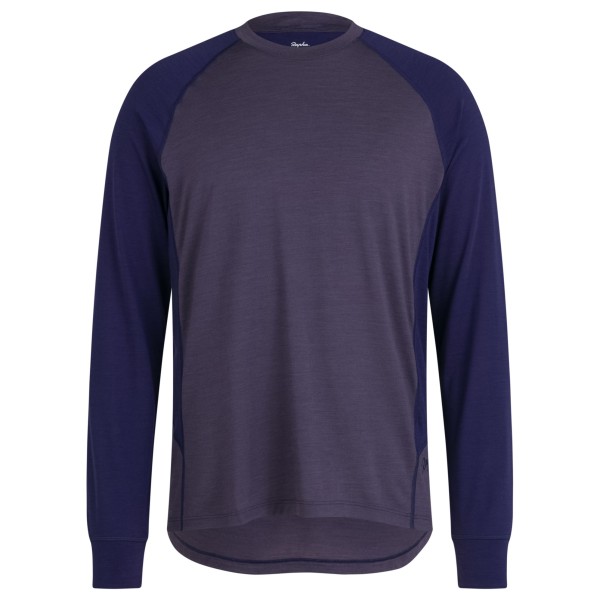 Rapha  Explore Merino Long Sleeve T-Shirt - Fietsshirt, blauw/grijs