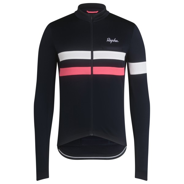 Rapha  Brevet Long Sleeve Jersey - Fietsshirt, zwart