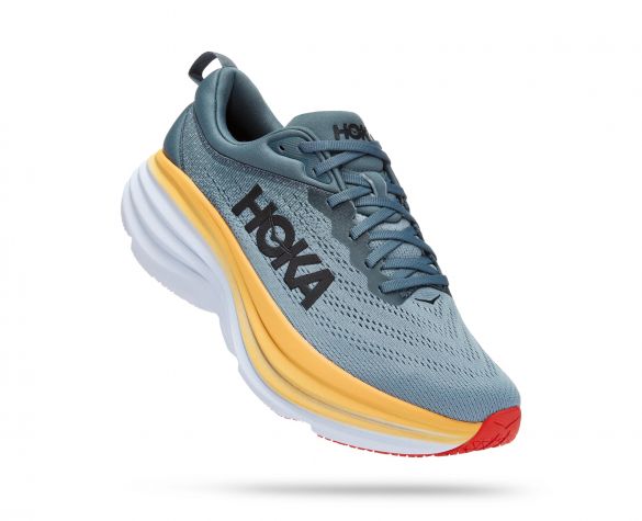 Hoka One One Hoka Bondi 8 hardloopschoenen zilver/grijs heren