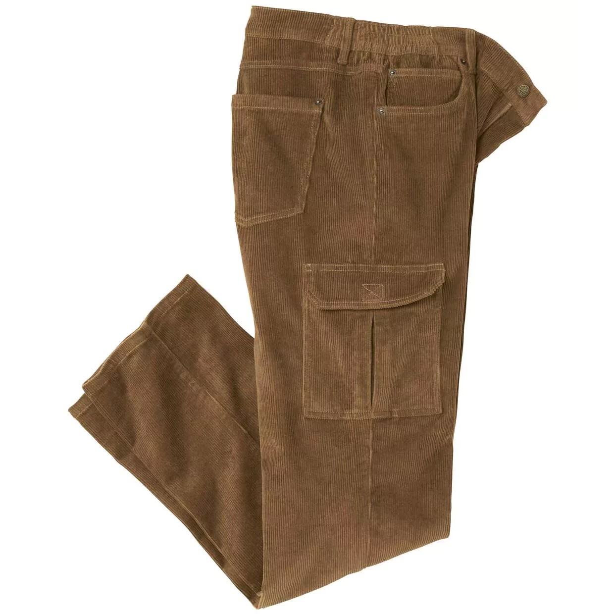 Atlas For Men Heren corduroy elastische taille broek