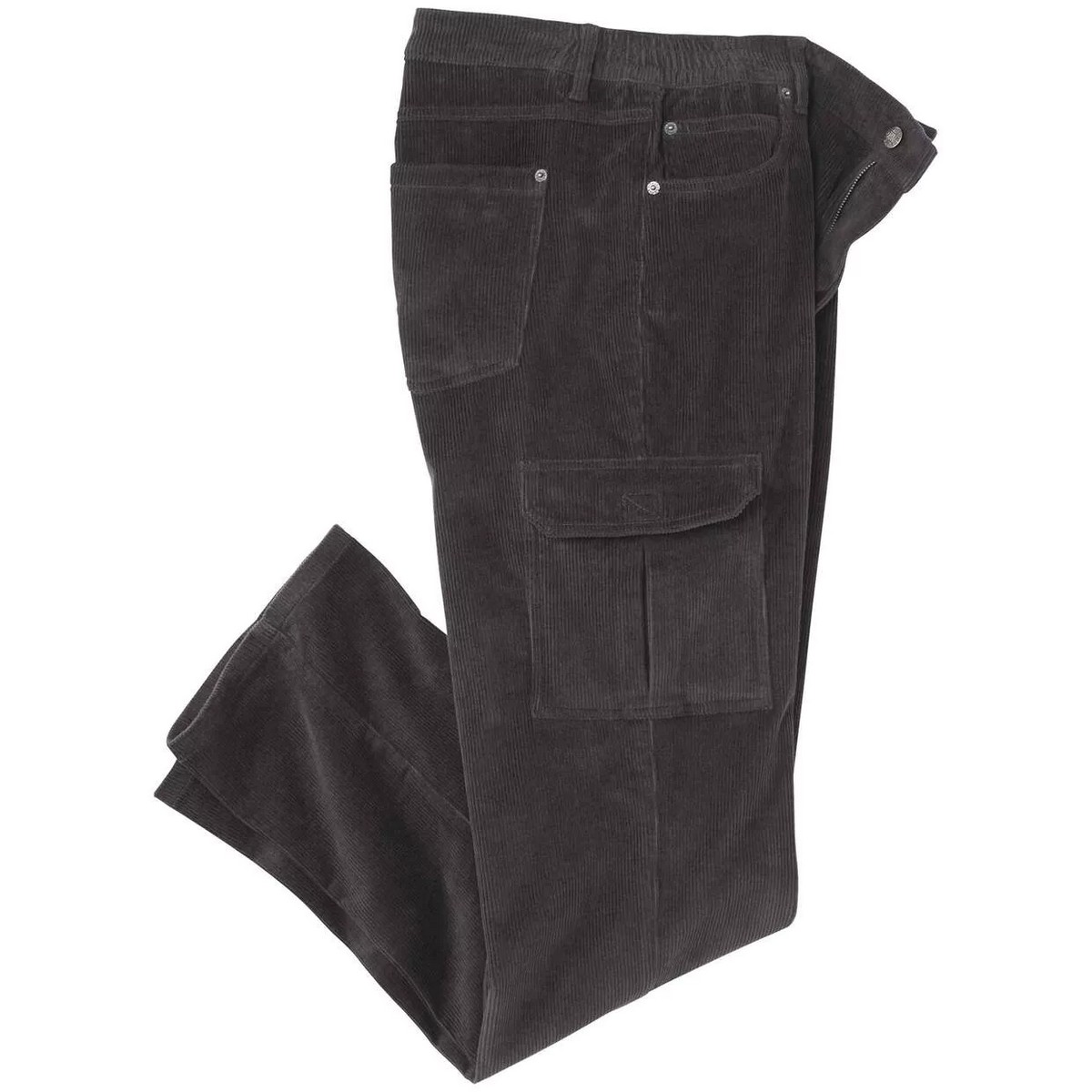 Atlas For Men Heren corduroy cargo broek met elastische taille