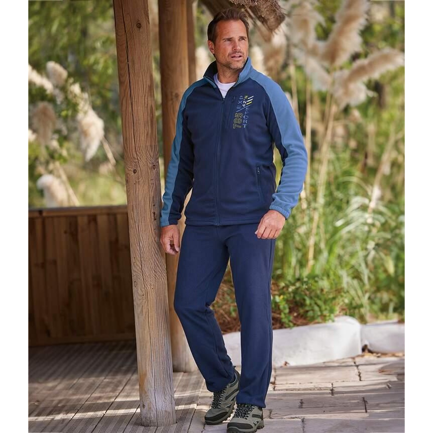 Atlas For Men Heren fleece trainingspak met elastische taille