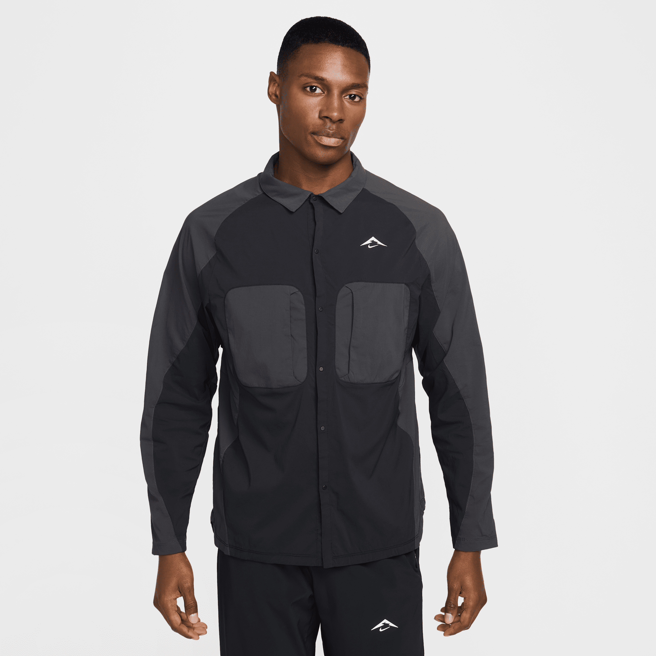 Nike Trail Dri-FIT ADV hardloopjack met UV-bescherming voor heren - Zwart