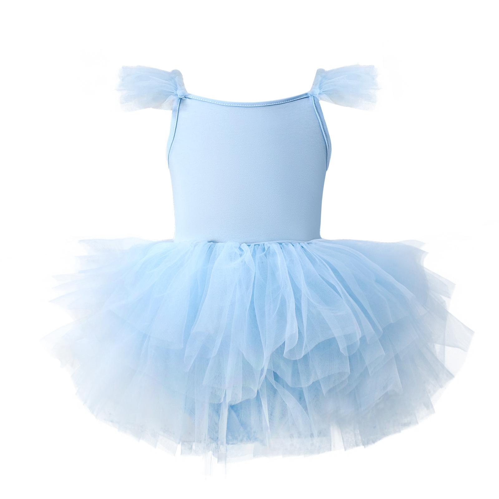 LIngzhi Meisjes Ballet Rok Leotards Dansjurk Ballet Oefening Dans Training Ballet Tutu Jurk Kinderen Kind Danskleding Doek L wit