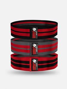 Gorilla Wear Glute Bands Set - Zwart/Rood/Grijs