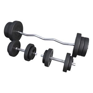 Gorilla Sports EZ-curlset 70 kg Kunststof - Veersluiting 30 mm