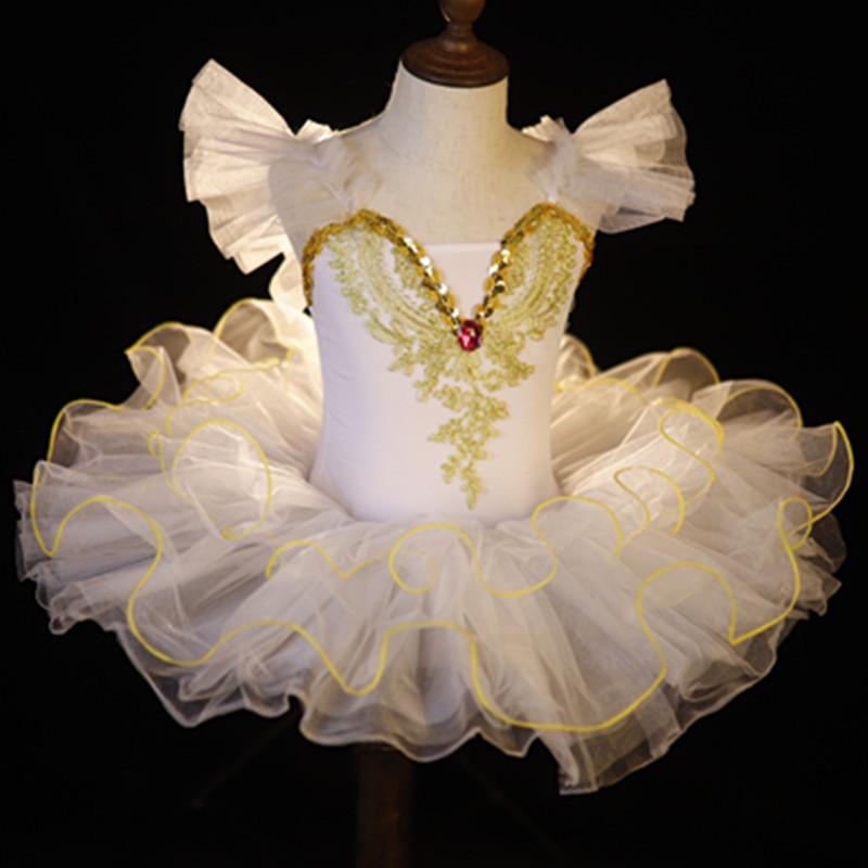 LAOHU Kinderen Peuter Ballet Tutu Dansjurk Kinderen Zwanenmeer Kostuums Ballroom Ballet Outfits Meisjes 170cm