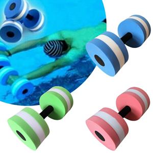 Binchi Keji Travel Fitness Zwembad Water Zwemmen Aqua Oefening Halterstang EVA Schuim Aquatics Halter Drijvend Zwemmen Gym Halter Water Gewicht Aerobics blauw