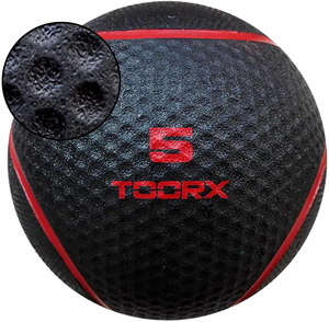 Toorx Fitness Medicine Ball - Zwart/Rood - 5 kg
