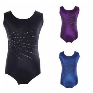Sunnyway Kinderen Meisjes Bling Ballet Gymnastiek Leotards Unitards Strakke Romper Danskleding 6 zwart
