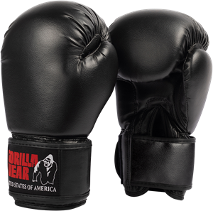 Gorilla Wear Mosby Bokshandschoenen - Zwart - 18 oz