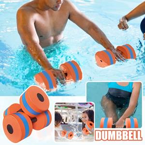 Blackrose Aquatische Dumbells Set van 2 Water Dumbells Zwembadweerstand Watergewicht Wateraerobics Hoge dichtheid EVA-schuim Zwembad Fitness oranje