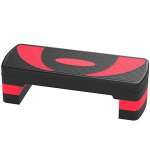 HOMCOM Aerobic Stepper, Hoogteverstelbaar voor Indoor en Outdoor, Belastbaar tot 150 kg, 80 x 31 x 10-20 cm, Rood