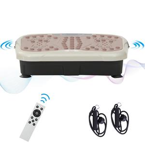 HOMCOM trilplaat, krachtige vibratietrainer, met afstandsbediening, LED-display, 99 snelheden, compact ontwerp, 68 x 33 x 14 cm | Aosom.nl