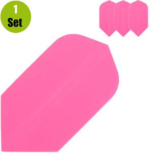 Lena Poly Plain Slim Fluro Roze