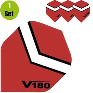 V180 Chevron Dartflights - Rood