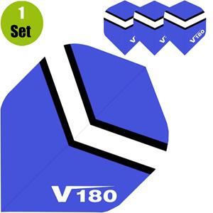 V180 Chevron Dartflights - Blauw