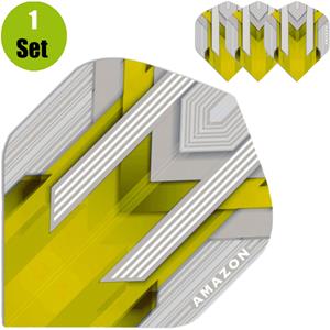 Amazon Silver Dartflights - Geel