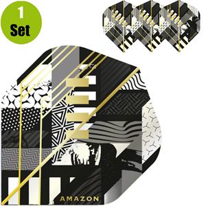 Amazon Abstract Dartflights - Zwart - Grijs